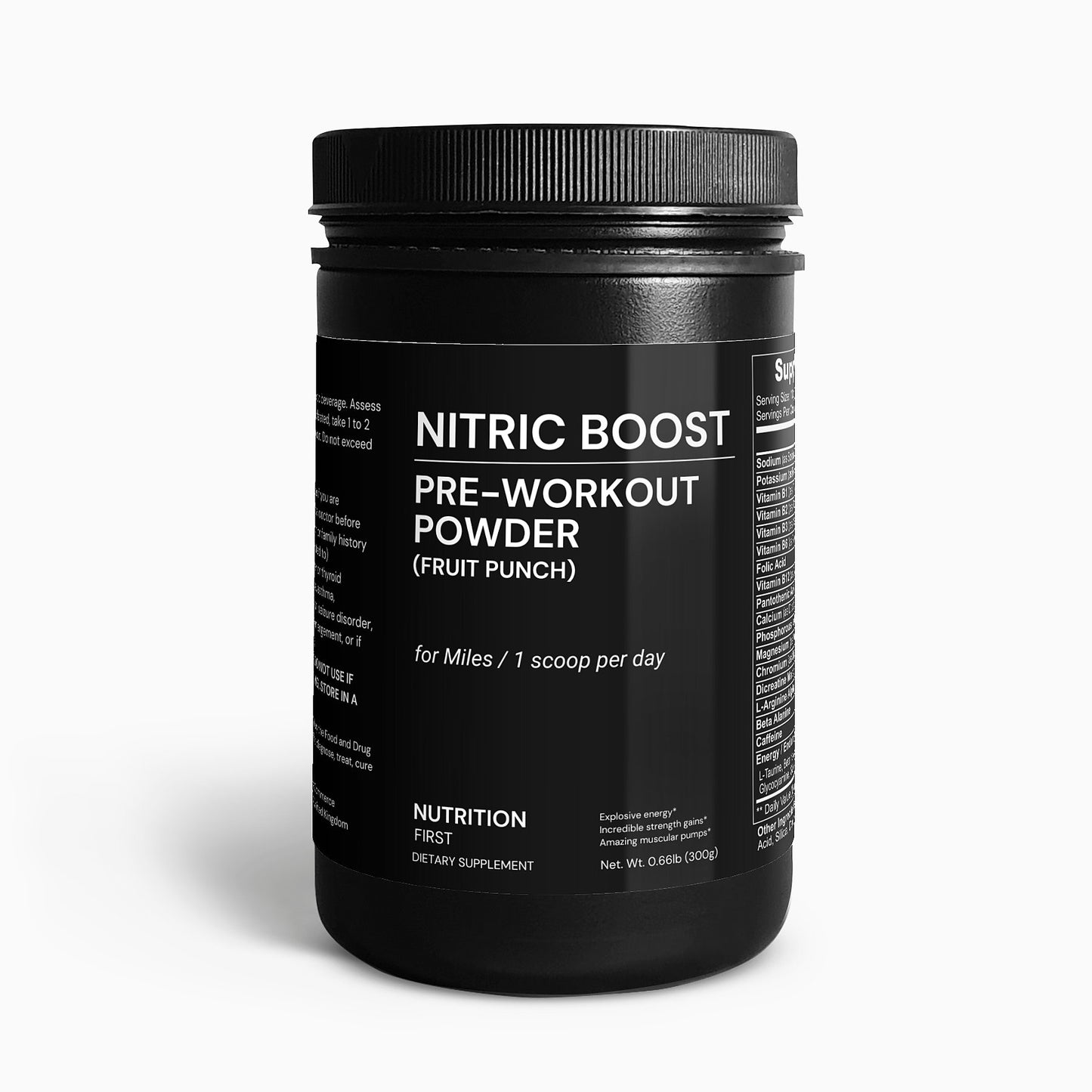 Nitric Shock Pre-Workout Powder (Fruit Punch)