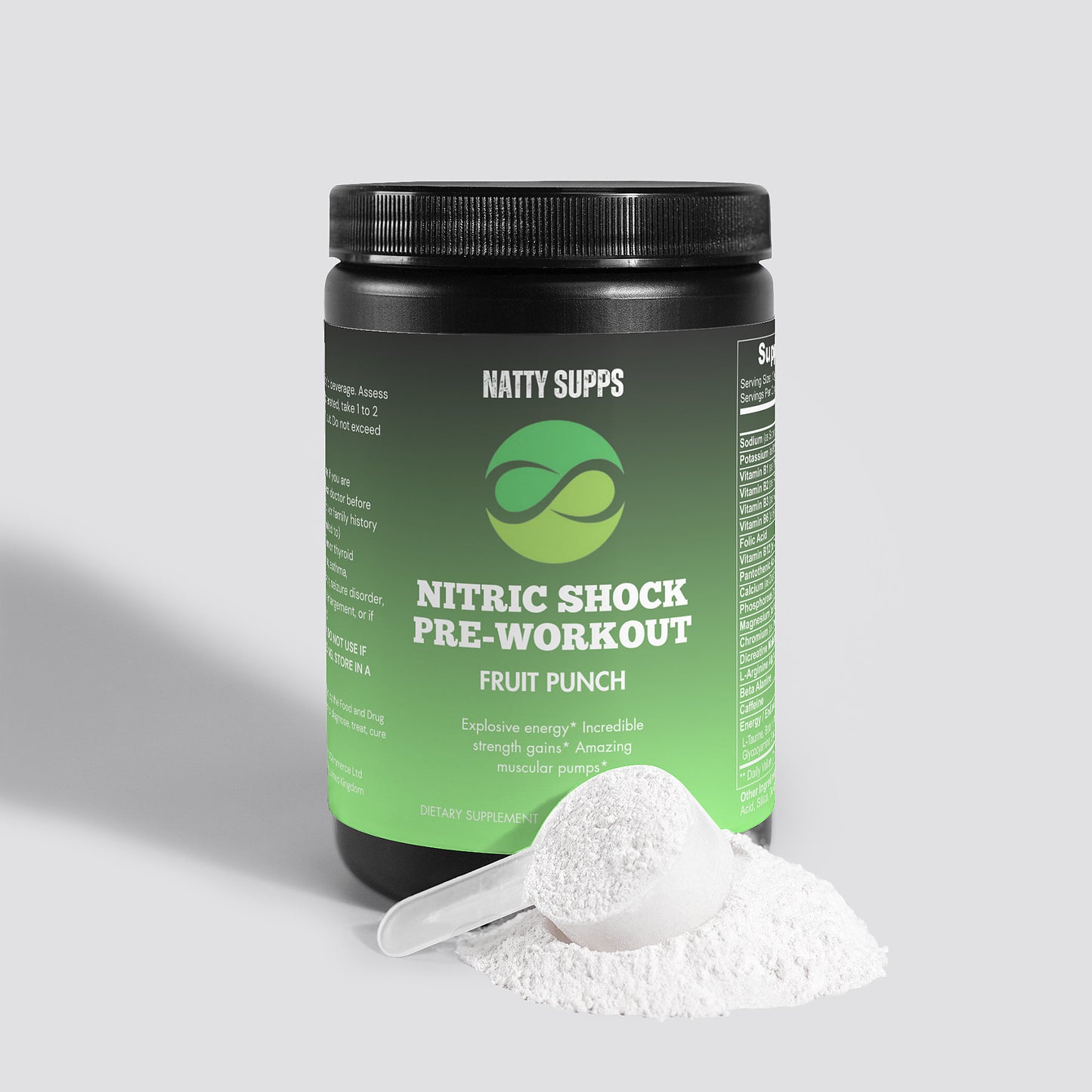 Nitric Shock Pre-Workout Powder (Fruit Punch)