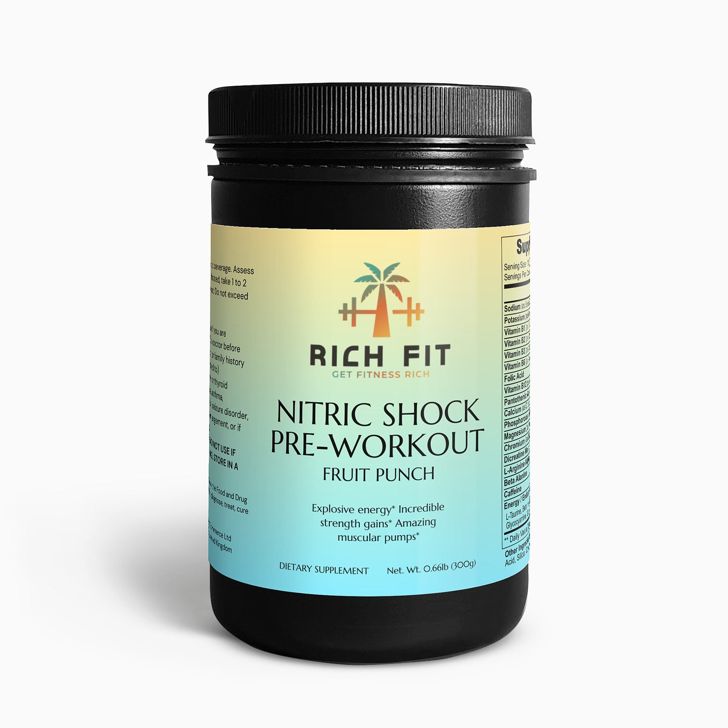 Nitric Shock Pre-Workout Powder (Fruit Punch)