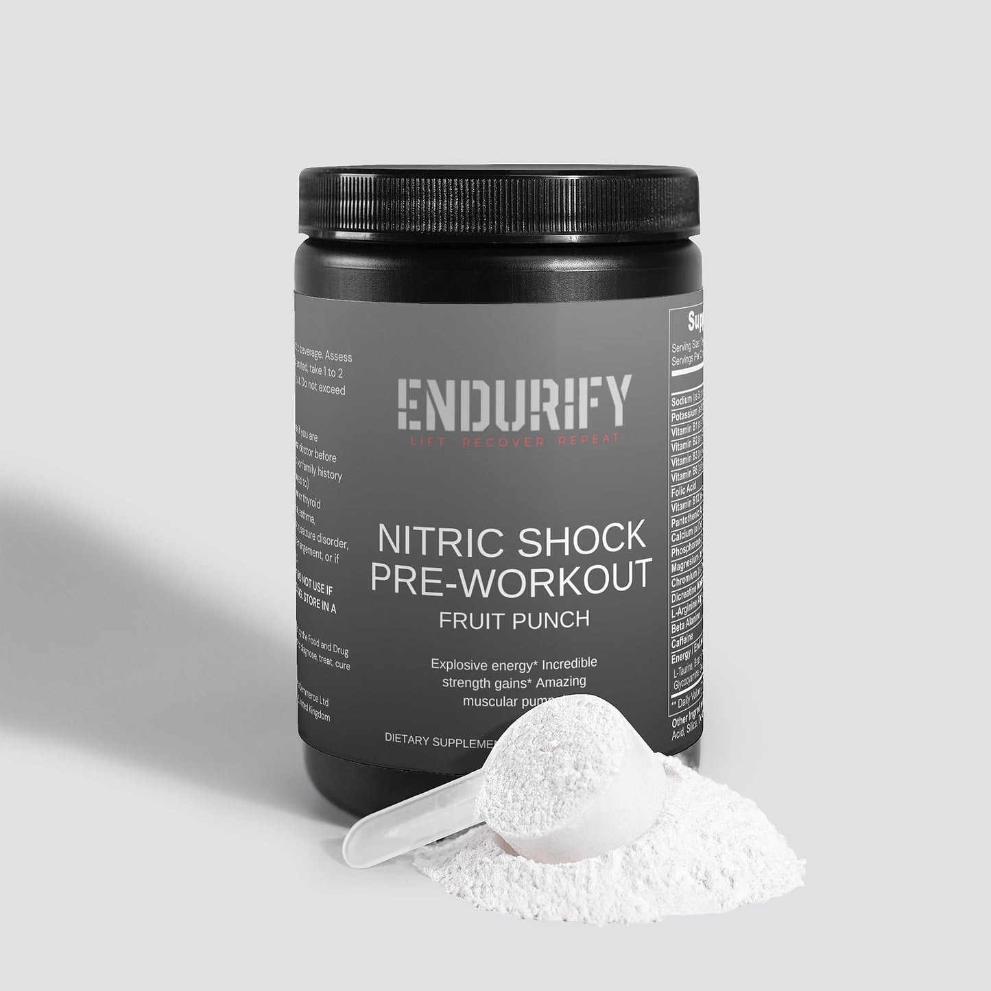 Nitric Shock Pre-Workout Powder (Fruit Punch)